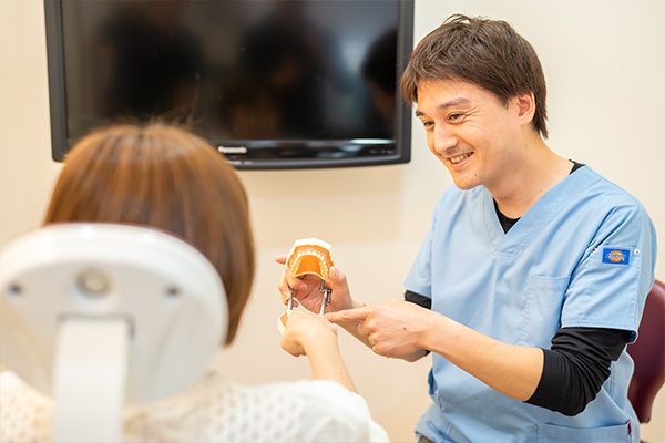 痛みが予想される場合は、事前にお伝えします